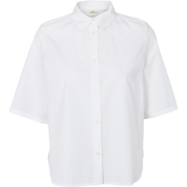 Basic Apparel Silje SS Shirt - Bright White